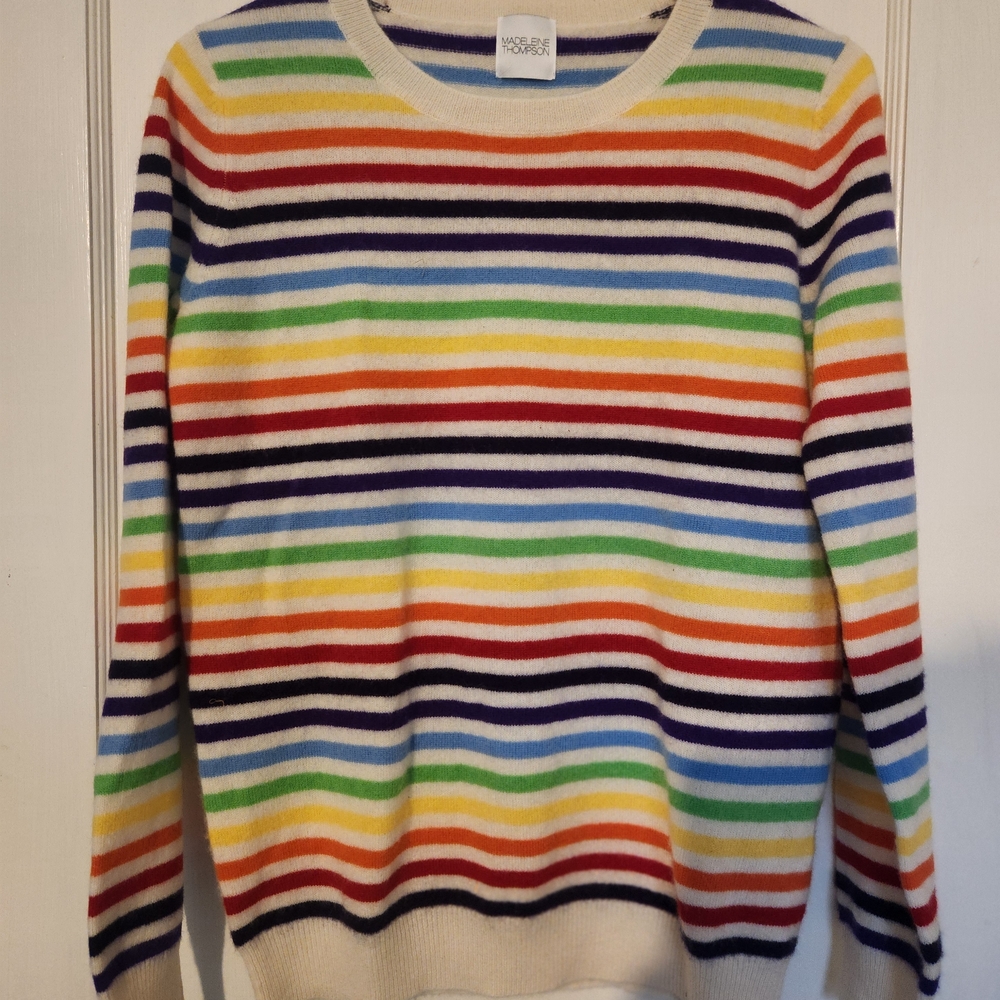 MADELEINE THOMPSON Multicolor Striped Sweater